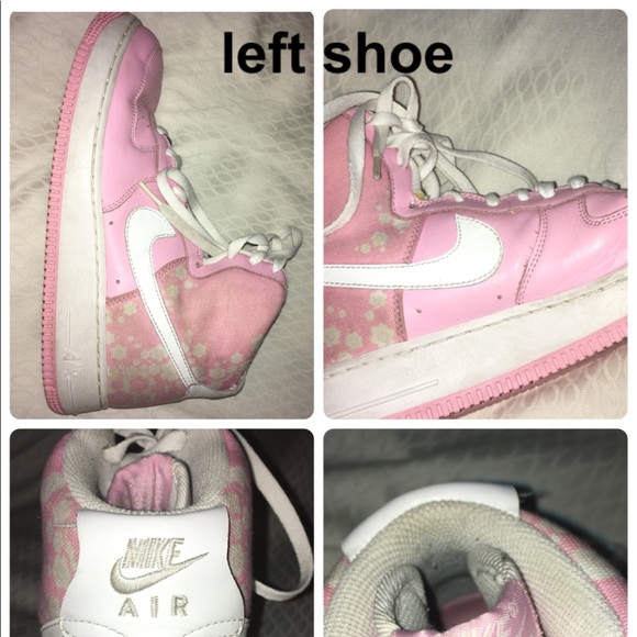 Pink Vintage Nike Air Force 1s - Picture 4 of 5